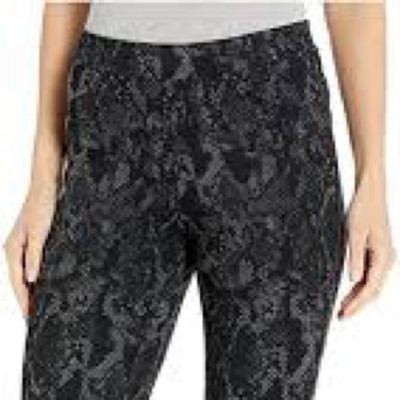 Sanctuary Ponte Pants Women's Size Medium Black Grey Snake Stretch Leggings - Picture 5 of 13